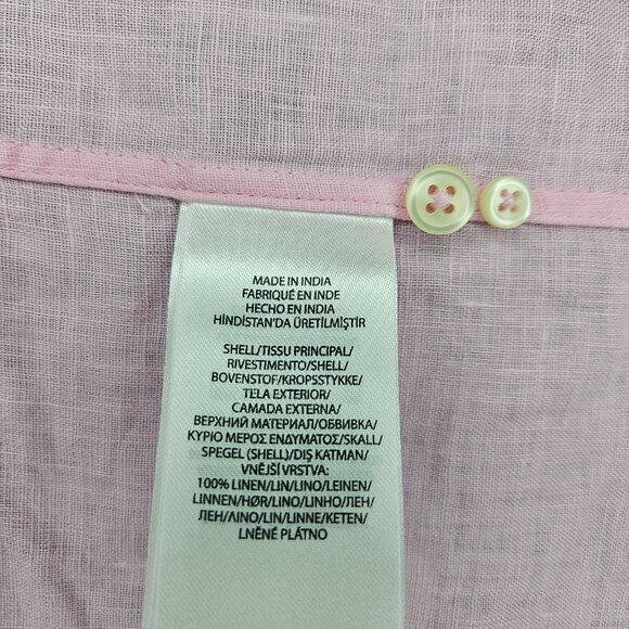 Linen button down shirt (short sleeve) - Picture 4 of 5